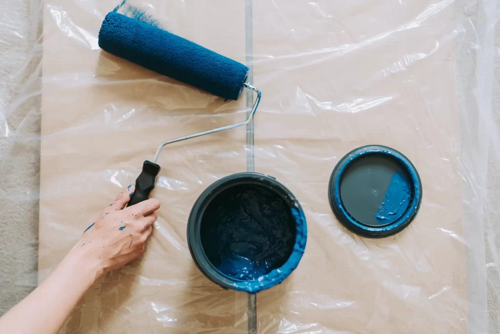 Rullo per pittura su telo prottetivo